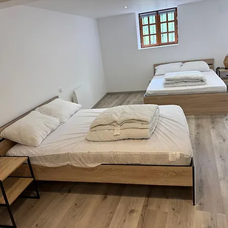 Avec Jacuzzi 12 Personnes 5 Lits Doubles Et 1 Canape Lit *